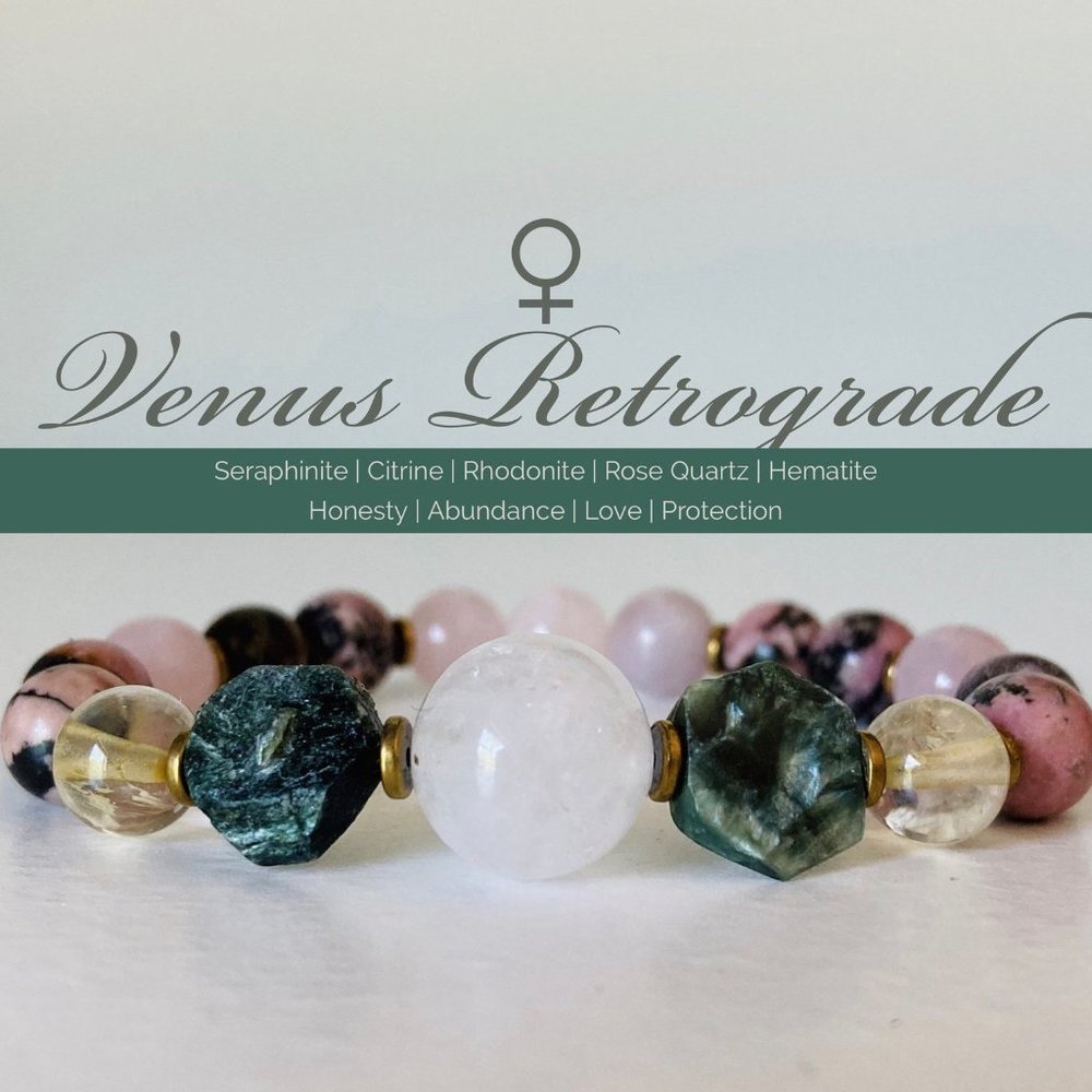 Venus Retrograde Bracelet | Rose Quartz | Celestia